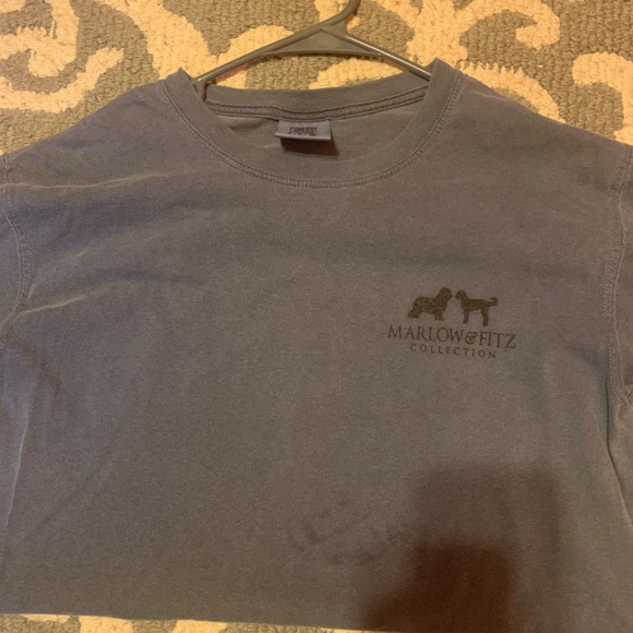 ☀️ 3 for $30 NWOT Cute Navy Blue/Grey Comfort Color Dog Shirt - Picture 3 of 5